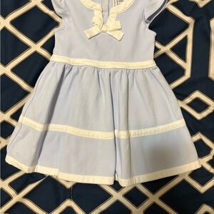 Janie and Jack Light Blue Dress with Bow Detail- New worn!!